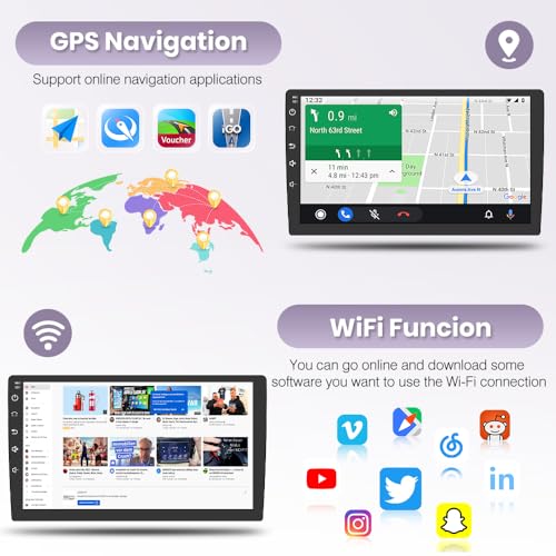 AWESAFE Android 13 Car Radio Stereo Subaru Forester WRX Impreza 2013 2014 2015 Suitable for Harman Kardon Systems 4G RAM 64G ROM 9" Head Unit with Carplay/Android Auto Bluetooth - Image 5