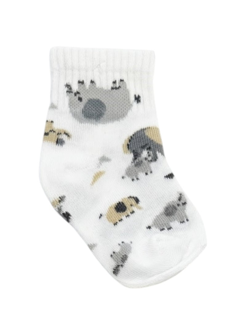 victor and jane Monochrome Baby character socks 4 pack - Image 3