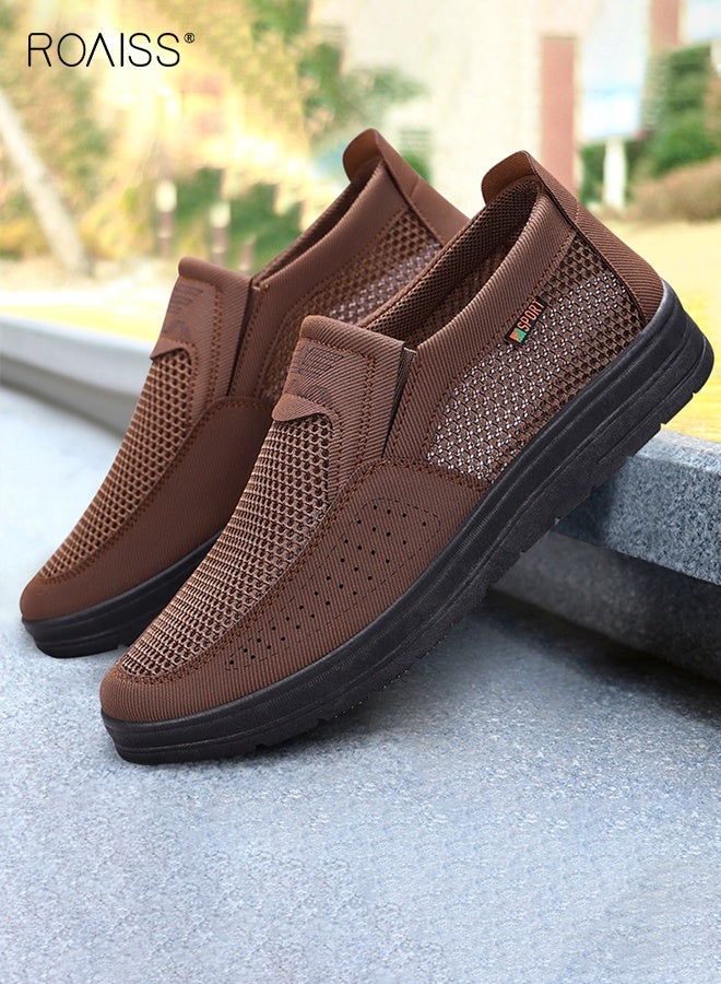 رويس أحذية رياضية رجالية مريحة قابلة للتنفس من القماش الشبكي، أحذية خفيفة الوزن للمشي، أحذية رياضية خارجية - Image 2