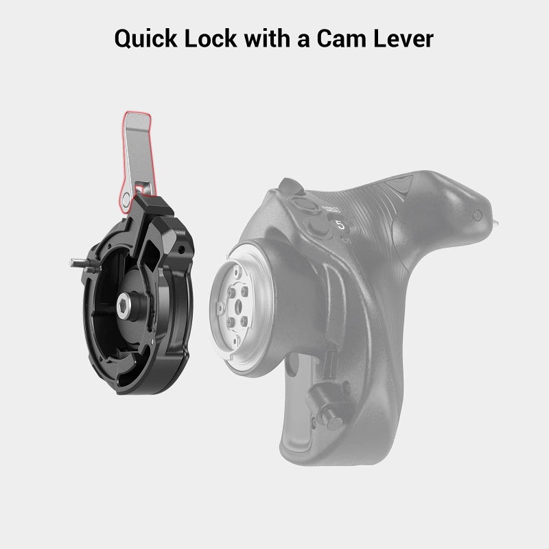 SmallRig Handgrip Rosette Adapter for Sony FX6 to Reposition The Original FX6 Handgrip - 3403 - Image 2