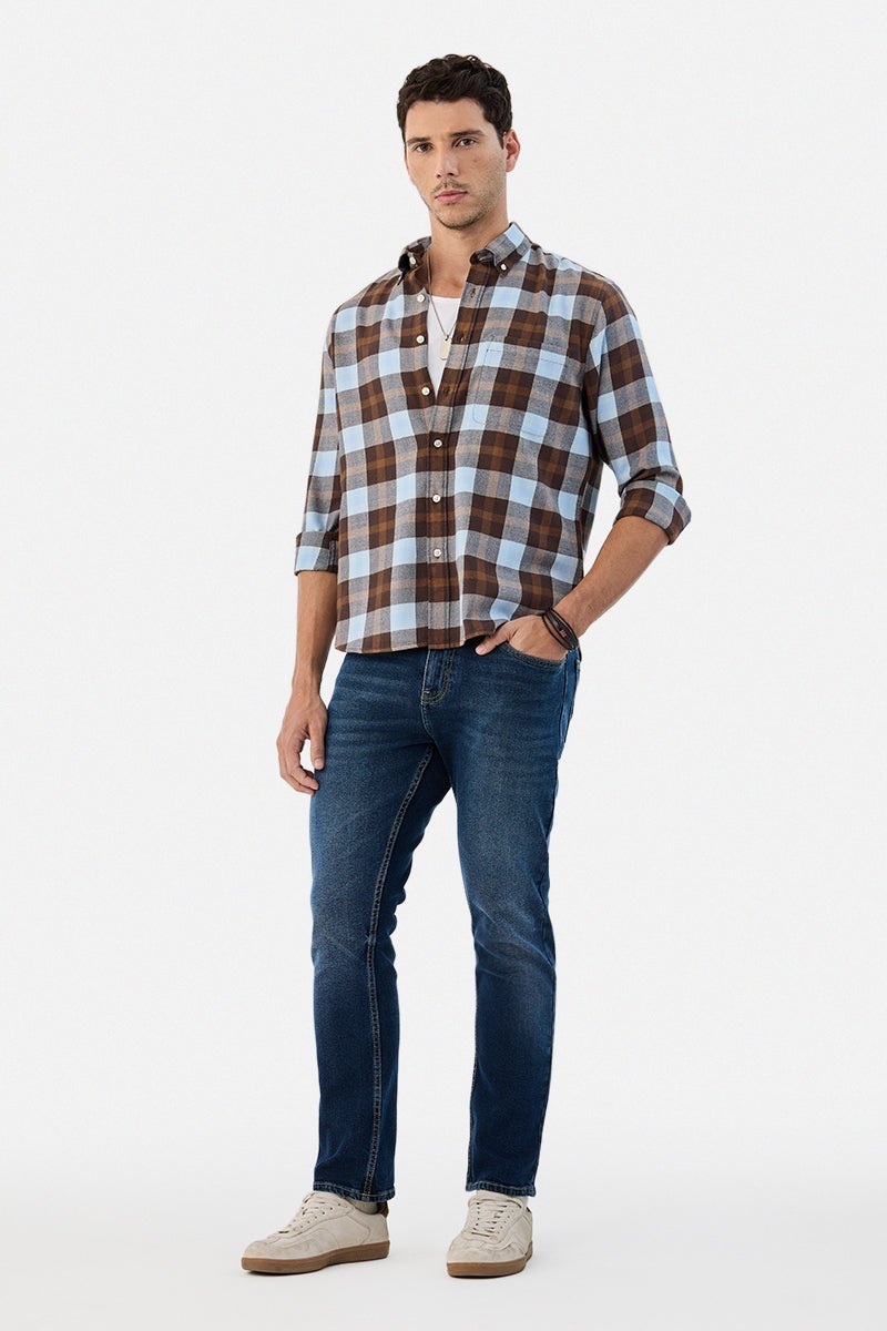 SNITCH Regular Fit Checks Shirt - Image 2