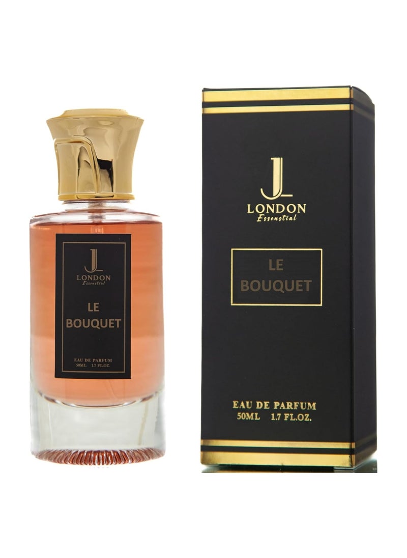 JAN LONDON JAN LONDON ESSENTIAL - LE BOUQUET EDP Perfume For Men And Women Long Lasting Unisex Fragrance Inspired Perfumes for Ladies & Gents 50ml  - Image 3