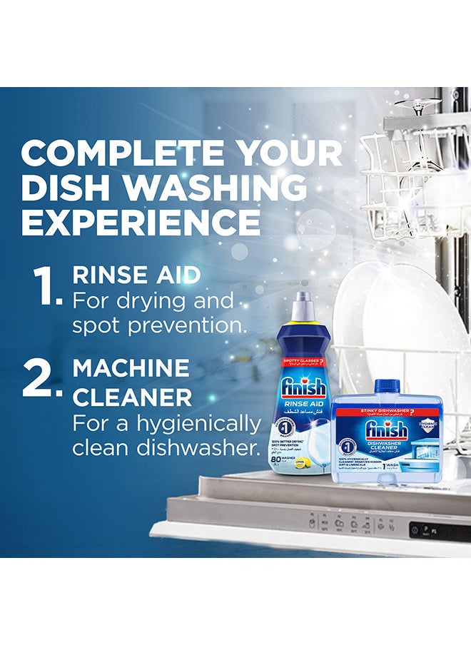 Finish - Rinse Aid For Shinier And Drier Dishes Lemon Sparkle 400 ml Pack Of 2 - Image 1