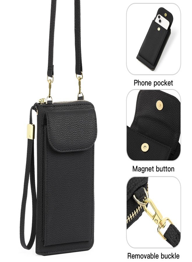 FALAN MULE Small Cell Phone Crossbody Bags for Women, Leather Wallet Phone Purses - Image 3