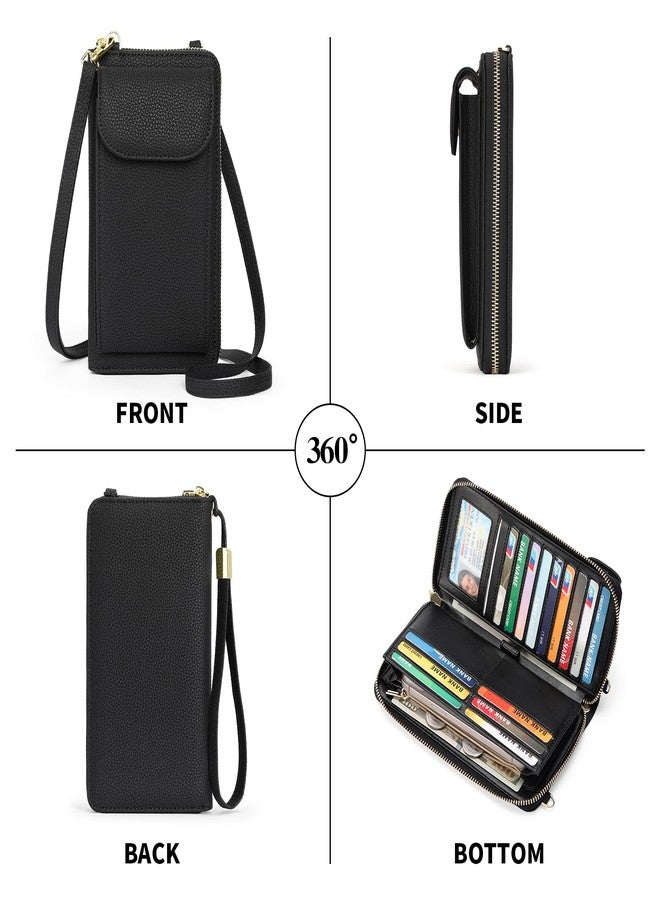 FALAN MULE Small Cell Phone Crossbody Bags for Women, Leather Wallet Phone Purses - Image 5
