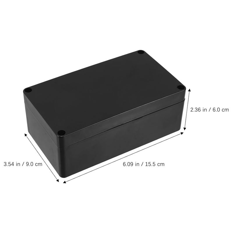 PartyKindom 2pcs Outdoor Junction Box ABS Plastic Dustproof Waterproof Electrical Enclosure for Garden Project - Image 3