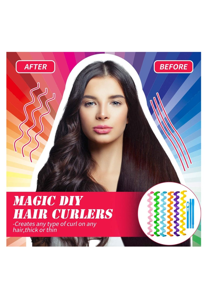 SYOSI 36 Pieces No Heat Hair Curlers Spiral Curl Styling Kit Spiral Curlers Hair Roller Curler for Extra Long Hair Most Kinds of Hairstyles - Image 4