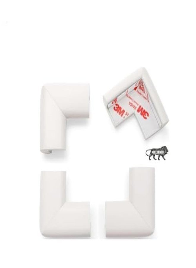 تشيب مانكس واقي زوايا للأطفال من تشيبمانكس، مقاوم للتجاعيد، لا يسبب أي ضرر للأثاث عند التركيب، صنع في الهند (كثافة 60 جم/متر، 4 قطع، شكل حرف L، لون أبيض كريمي) - Image 1