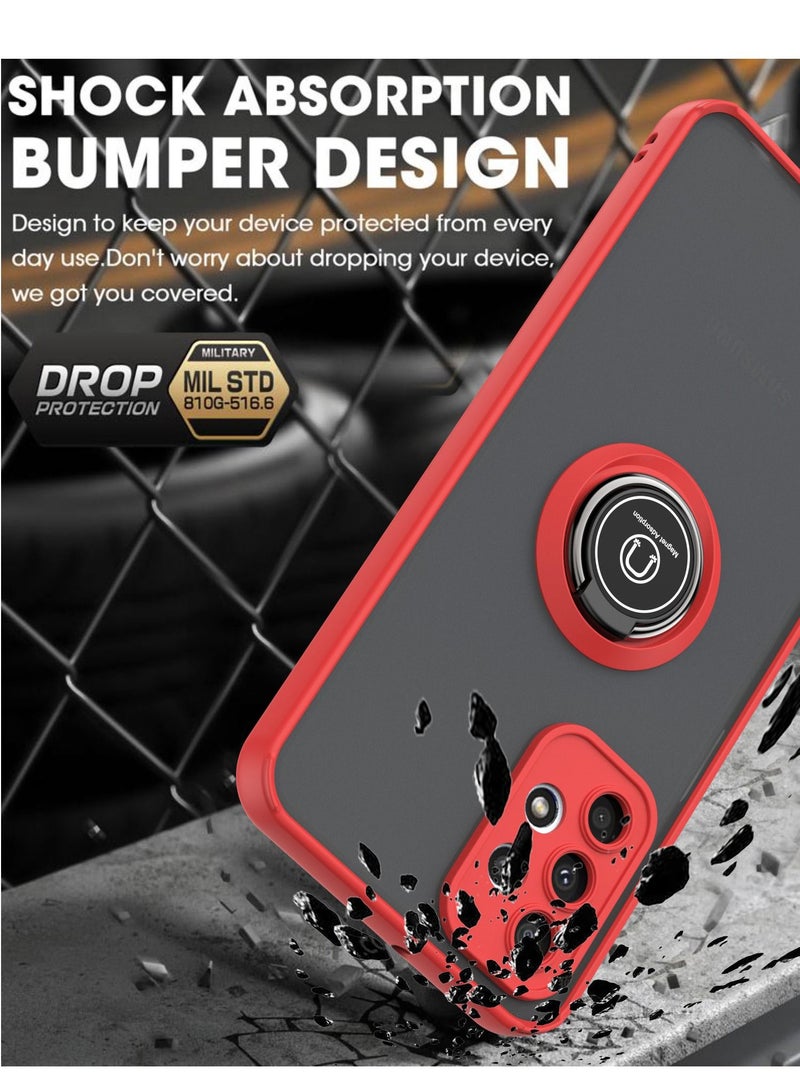 GULFLINK Back Cover Phone Protection Case For Samsung A23 Black/red - Image 4