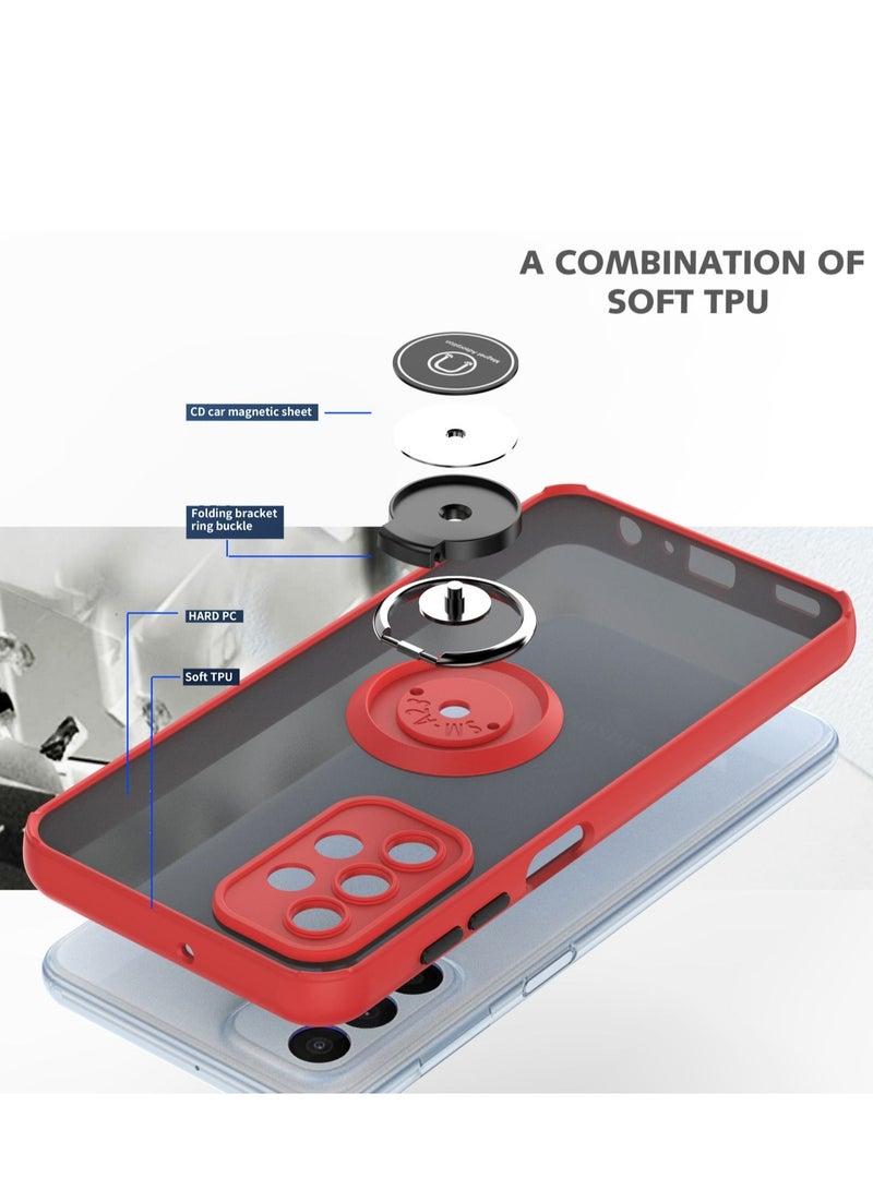 GULFLINK Back Cover Phone Protection Case For Samsung A23 Black/red - Image 2