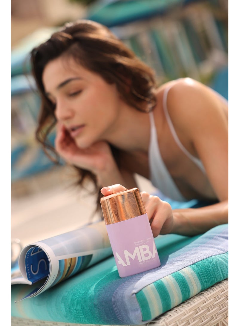 أمبا زيت تسمير جلو برونزي بدرجة حماية SPF 15 - Image 4