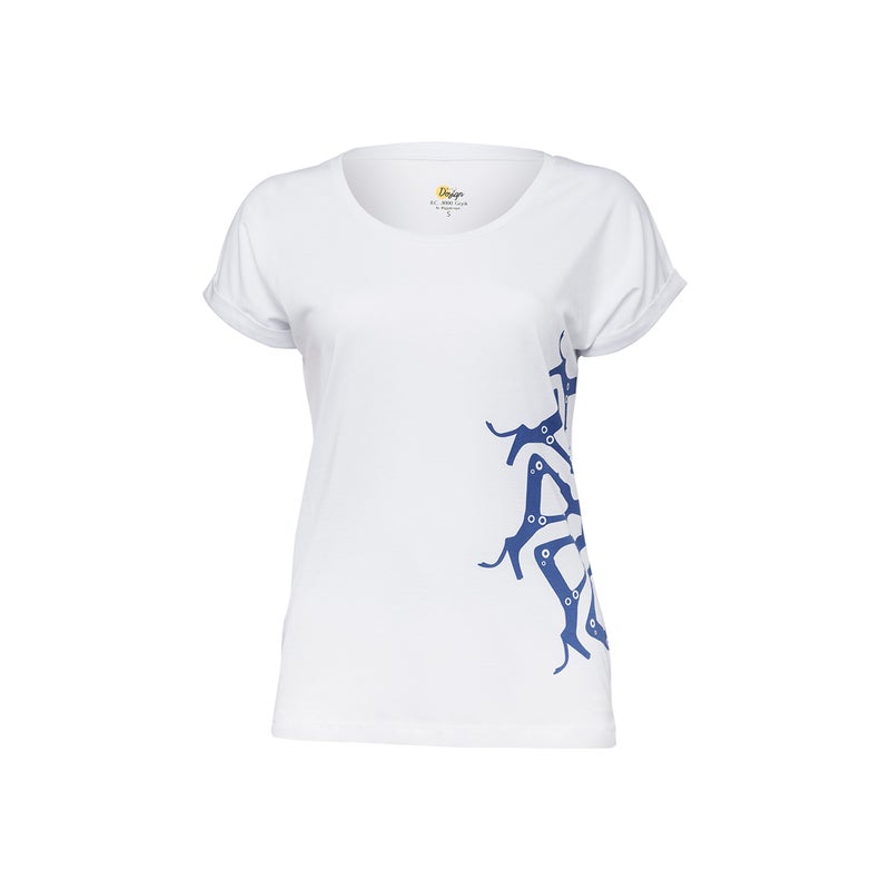 Bc 3000 Deer White Small T-Shirt, Custom Design, Small, Crew Neck - Image 1