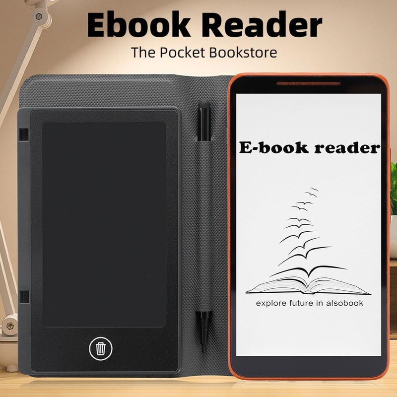 LICAEVEY Portable 5.7" HD E Book Reader with Writing Pad & Capacitive Touch - Android EBook Device, WiFi Bluetooth, Protective Cover Included | 2025 Model - Image 2