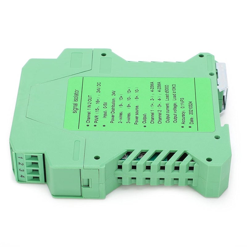 كلاراكو عزل التركيب محول التيار DC، DC عازل إشارة التيار حماية الدائرة مرسل التيار 1 مدخل 2 مخرج 0-5 فولت إلى 4-20 مللي أمبير - Image 1