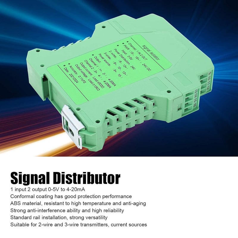 كلاراكو عزل التركيب محول التيار DC، DC عازل إشارة التيار حماية الدائرة مرسل التيار 1 مدخل 2 مخرج 0-5 فولت إلى 4-20 مللي أمبير - Image 3