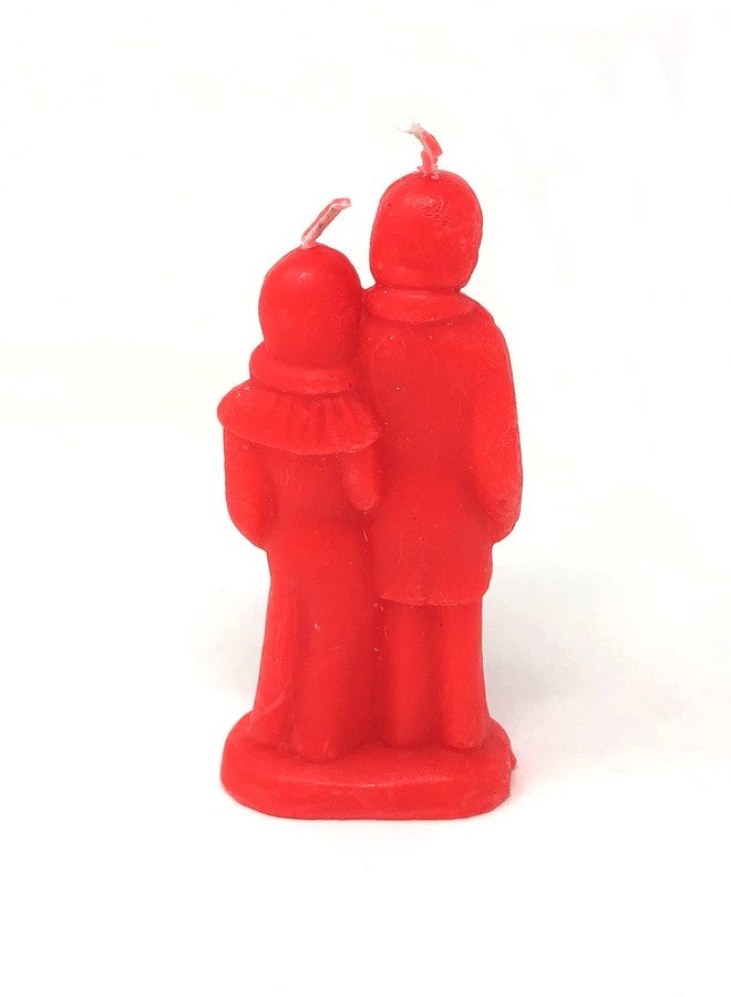 Vrinda Decorative Erotic Wedding Couple Art Portrait Candle Mould - Handcrafted Romantic Figurine Candles for Rituals, Spells, Marriage, and Special Occasions (Red) - Image 3