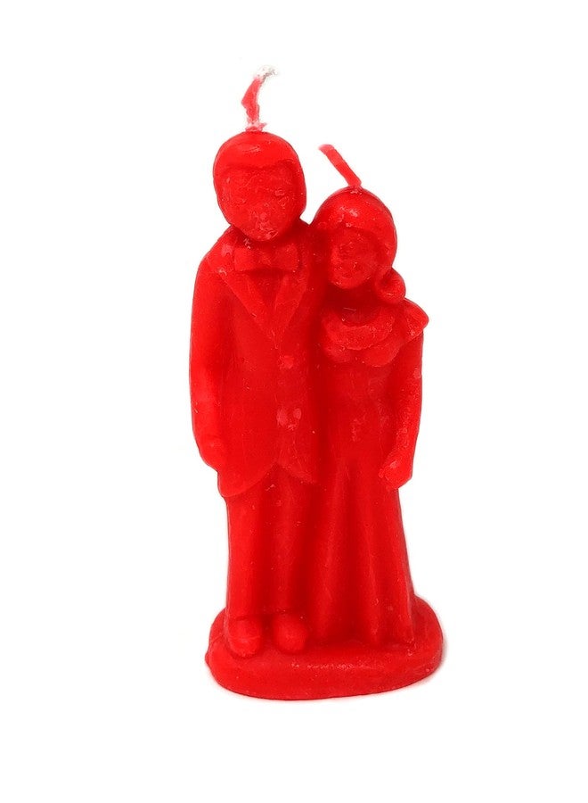 Vrinda Decorative Erotic Wedding Couple Art Portrait Candle Mould - Handcrafted Romantic Figurine Candles for Rituals, Spells, Marriage, and Special Occasions (Red) - Image 1
