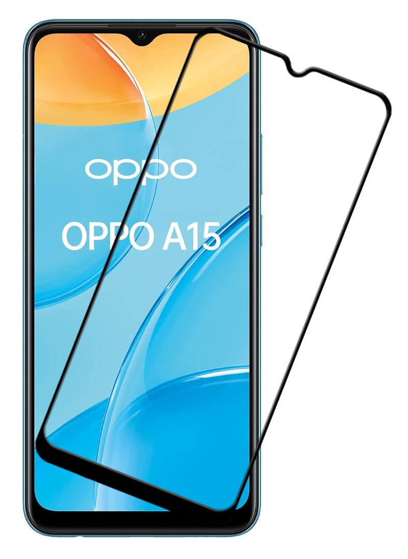 ACLIX Antistatic ESD Dustproof Premium Quality High Definition Tempered Glass Screen Protector Designed For Oppo A15 - Image 1