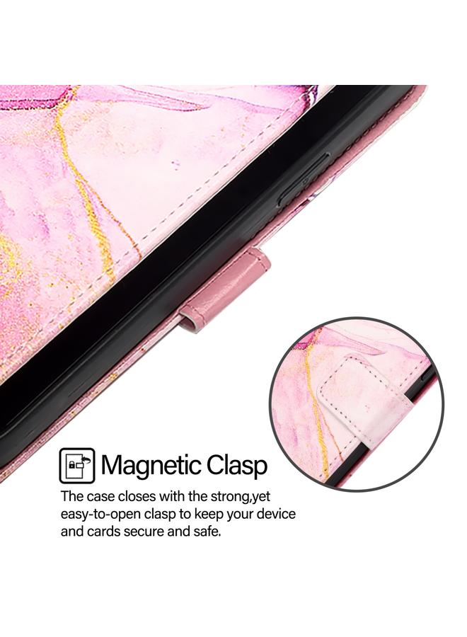 اس-توب جراب لهاتف Infinix Note 30 4G X6833B PT003 جراب هاتف جلدي قابل للطي بنمط رخامي - Image 4