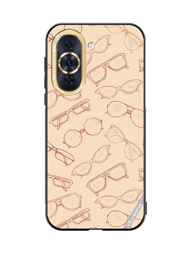 VR CREATIVE Protective Case Cover For Huawei Nova 10 Sketch Eyeglasses Design Multicolour - Image 1