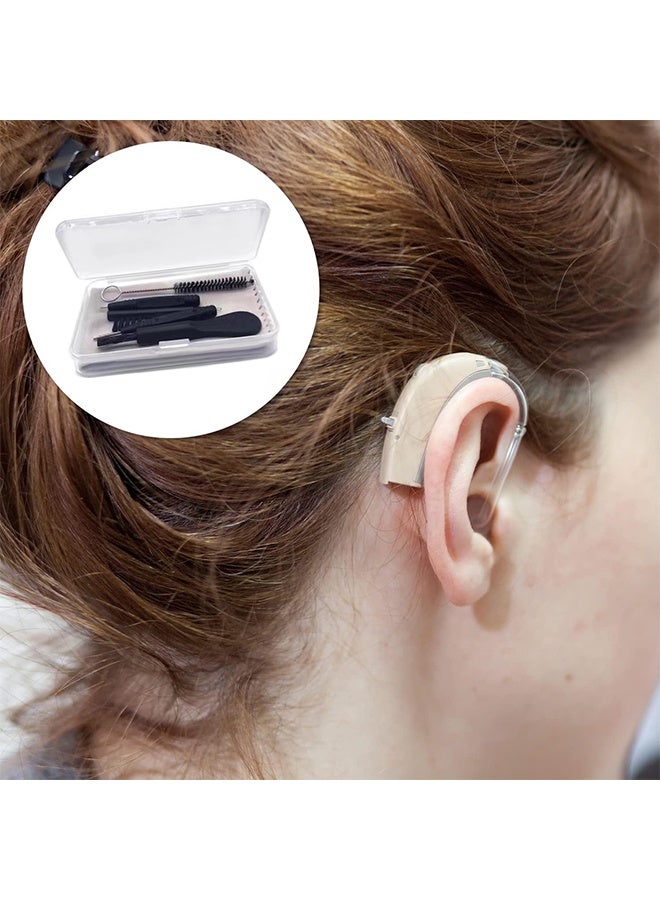 GNAFOTU 6 Pieces Hearing aid Cleaning Tools, Hearing Aid Cleaning Kits, Professional Hearing Amplifier Cleaning Brush, Earplug Cleaner Kit for Electronic Product with Storage Box - Image 2