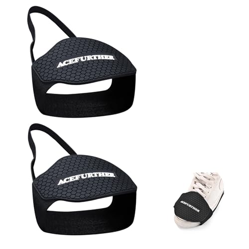 BoAn 2Pcs Motorcycle Shoe Protector, Motorcycle Shift Pad, Motorbike Shoe Boot Protector Cover, Shoe Boot Cover Protective Gear(Black) - Image 1