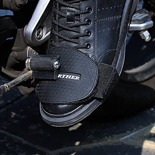 BoAn 2Pcs Motorcycle Shoe Protector, Motorcycle Shift Pad, Motorbike Shoe Boot Protector Cover, Shoe Boot Cover Protective Gear(Black) - Image 4