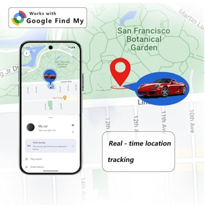 Android ابحث عن جهازي بدون اشتراك GPS Car Locator Super Magnet! عمر بطارية طويل جدًا يصل إلى 365 يومًا! مقاوم للماء، ومقاوم للسقوط، وتتبع خفي. - Image 3