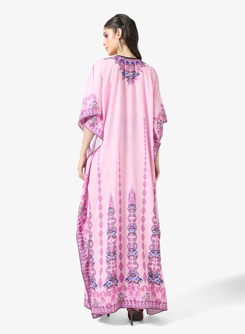 ARABIAN CLOSET Printed Relaxed Fit Kaftan