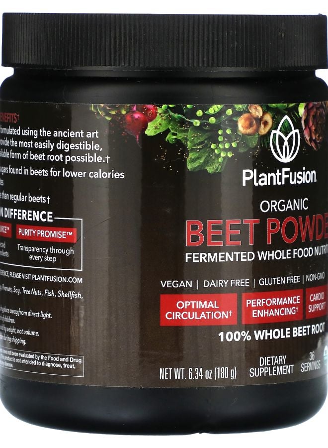 PlantFusion Organic Beet Powder 6.43 oz (180 g) - Image 2
