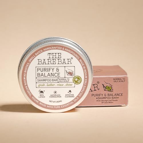 The Bare Bar Purify & Balance Shampoo Bar - 25gm | Refreshing Scent | Shampoo Bar | Waterless Formula eco-kind. Sulfate-Free: Mild yet effective cleansing. Silicone-Free Travel-Friendly - Image 5