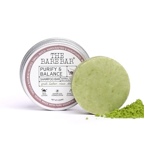 The Bare Bar Purify & Balance Shampoo Bar - 25gm | Refreshing Scent | Shampoo Bar | Waterless Formula eco-kind. Sulfate-Free: Mild yet effective cleansing. Silicone-Free Travel-Friendly - Image 4