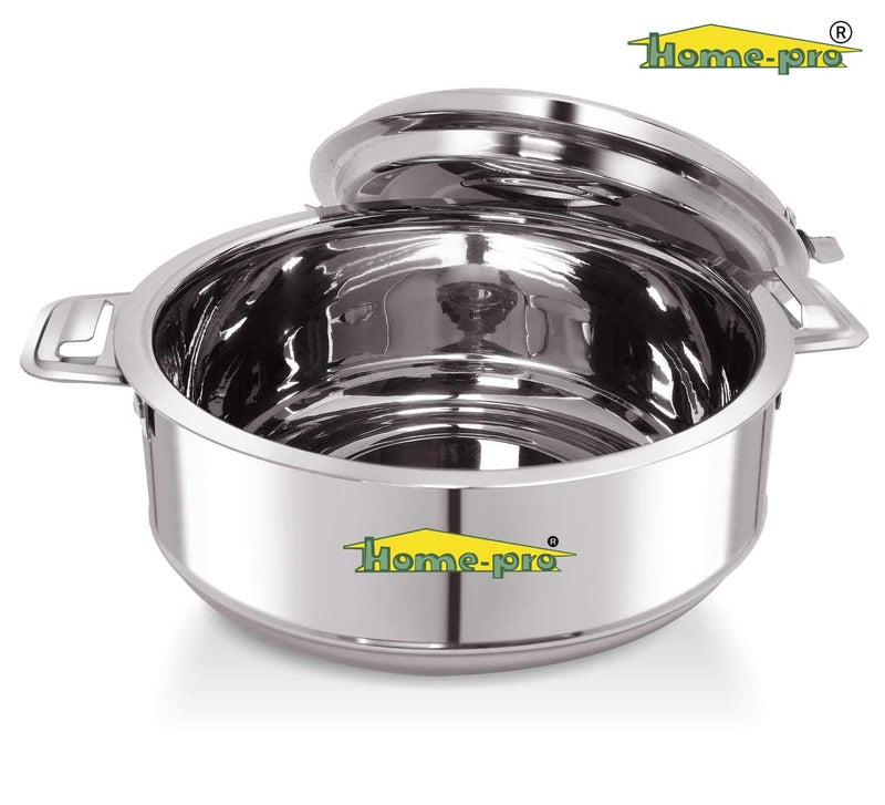 Homepro High Grade Stainless Steel Classy Casserole Serving Bowl Hotpot Double Wall Insulated hot and Cold Keeps Food Fresh Food Safe 10000ML - Image 2