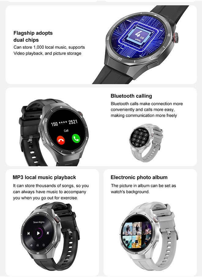RollsTimi  Smartwatch for Men 1.463"  Smart Watch 280mAh Battery 100+ Workout Modes Health Fitness Tracker Outdoor Sport Watch Compatible Android IOS  - Image 2