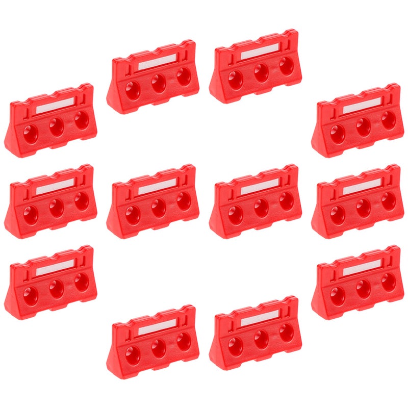 12pcs Traffic Road Barrier Simulation Traffic Fences Kids Early Teaching Cognitive Toys - Image 1