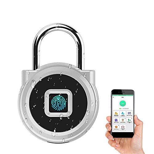 eLinkSmart Gym Locker Padlock with Fingerprint Remote Authorized Unlock Record - Waterproof Security Keyless Smart Lock for School Gym Locker Backpack Gun Case Field Box Silver Support iOS Watch - Image 4