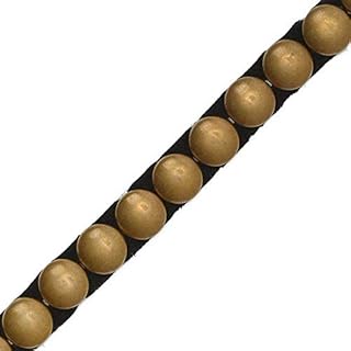 Joyce Trimming Nailhead Joyce Trimming Nailhead 2-Yards 9mm (3/8") Hot Fix Nailhead Trim, Metal Iron-on Convex Dome Nailhead Trim, TR-11010  - Image 1