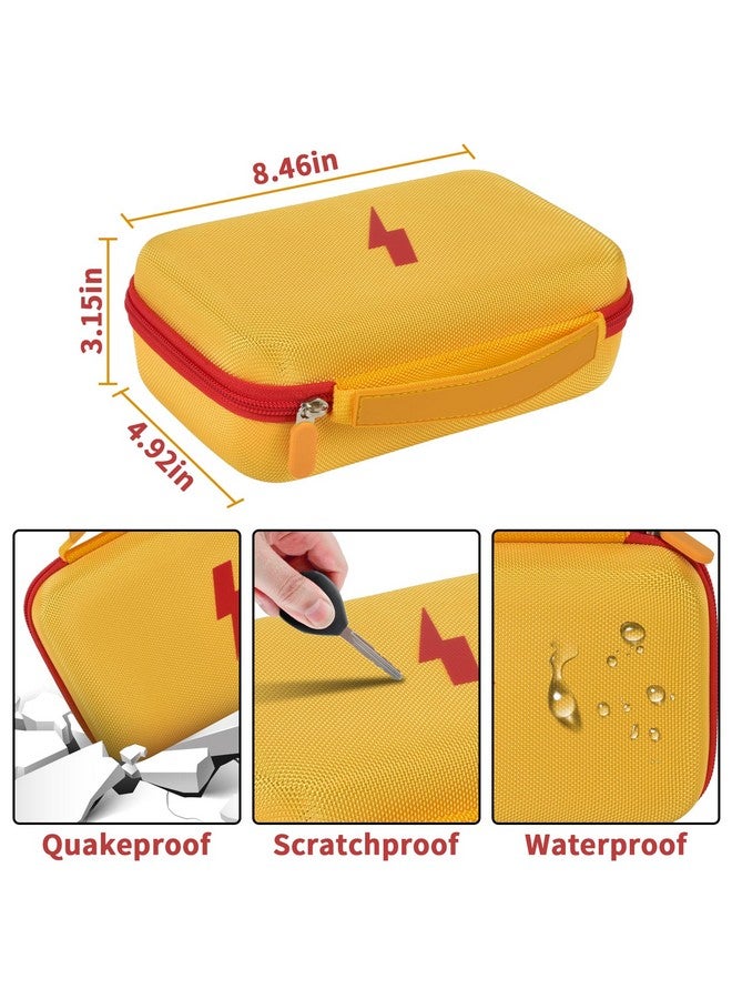 Comecase Comecase Hard Carrying Case for Fluke 87-V/ 87V Max/ 88V Digital Multimeter, Protective Travel Storage Bag - Yellow  - Image 5