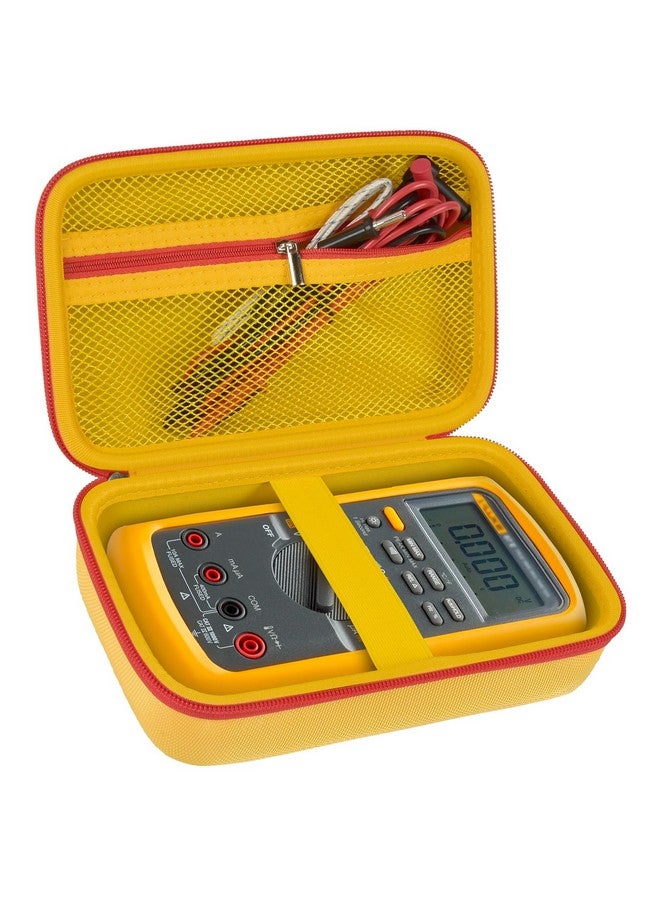 Comecase Comecase Hard Carrying Case for Fluke 87-V/ 87V Max/ 88V Digital Multimeter, Protective Travel Storage Bag - Yellow  - Image 1