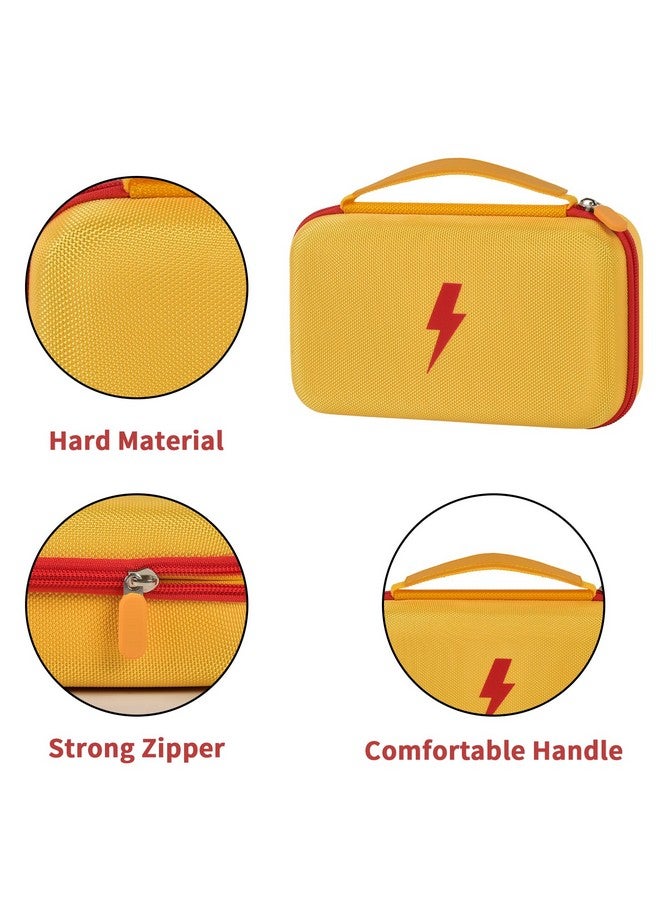 Comecase Comecase Hard Carrying Case for Fluke 87-V/ 87V Max/ 88V Digital Multimeter, Protective Travel Storage Bag - Yellow  - Image 4