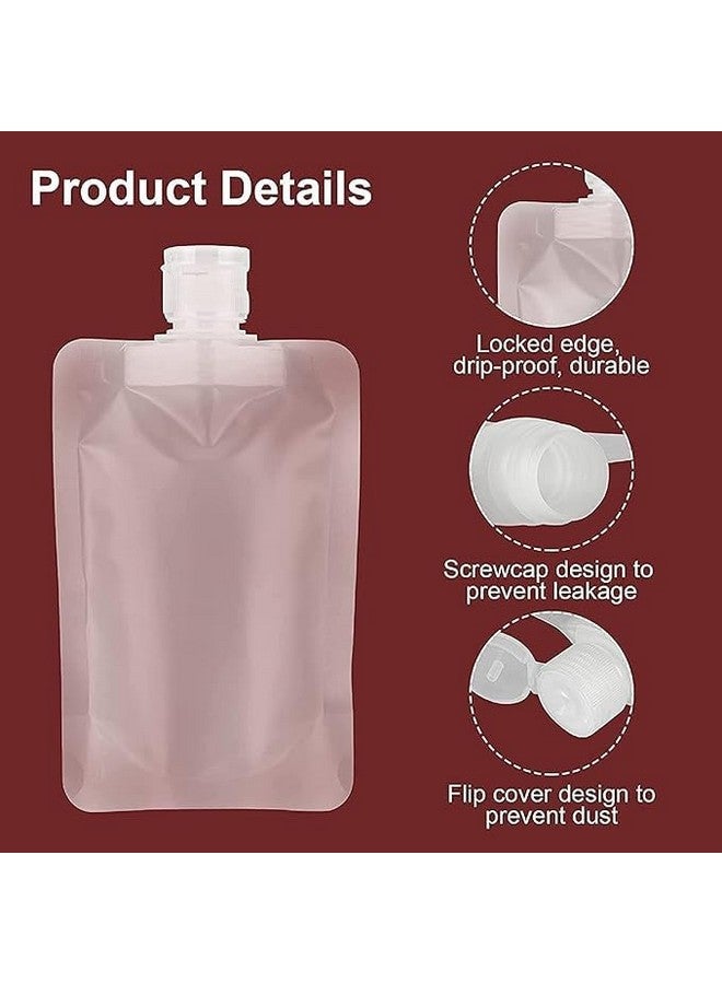 Black Sparrow Travel Fluid Makeup Packing Bag Empty Portable Stand Up Refillable Squeeze Pouches Spout Bags Cosmetic Lotion Shampoo Face Cream Hand Soap 30ml/ 50ml/ 100ml - Image 3