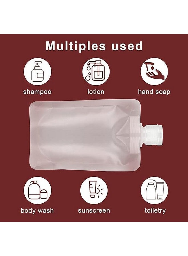 Black Sparrow Travel Fluid Makeup Packing Bag Empty Portable Stand Up Refillable Squeeze Pouches Spout Bags Cosmetic Lotion Shampoo Face Cream Hand Soap 30ml/ 50ml/ 100ml - Image 4