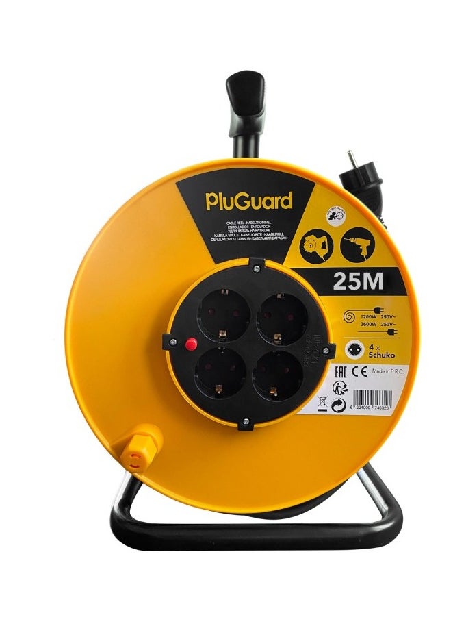 iLOCK Cable Reel With 4 Sockets – 25 Meters -16A / 250V / 3500W  - Image 1