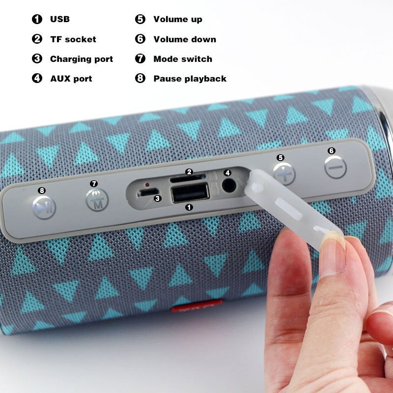 مكبر صوت محمول جديد Tg116 بلوتوث خارجي مقاوم للماء مع بطاقة U ديسك - Image 3