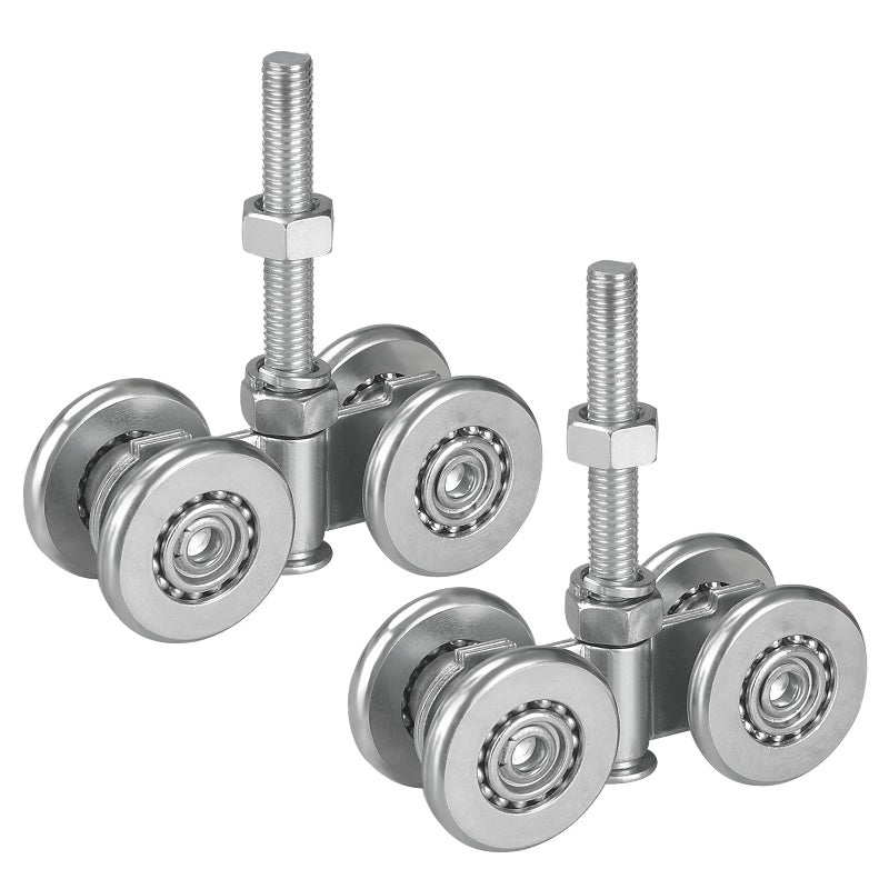 Hotyell Trolley Assembly  Silent Rollers Wheel For 1-3/4"" Wide And 2-1/4"" Or Taller Rail Hanging Track  Beam Trolley Used For Heavy Barn Or Shed Sliding Doors - Image 5