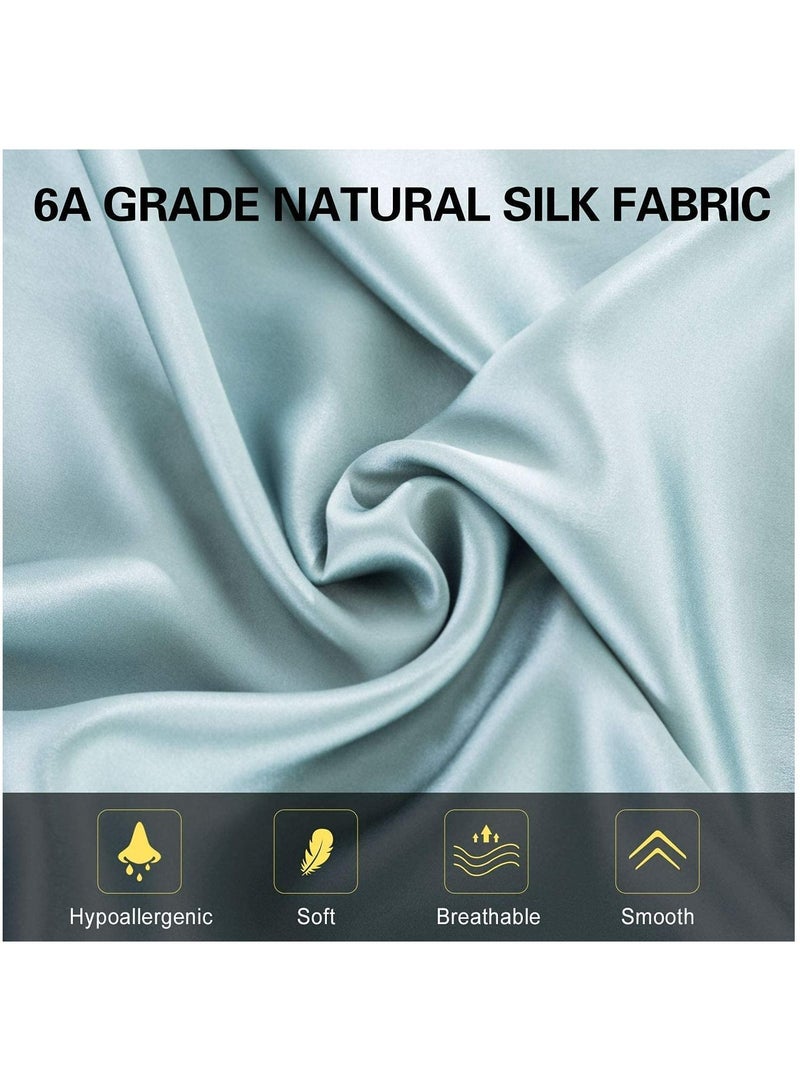 LIMOS Mulberry Silk Pillowcase for Hair and Skin, Soft Breathable(Green 48cm*74cm)  - Image 3