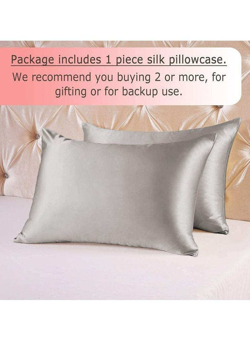 LIMOS Mulberry Silk Pillowcase for Hair and Skin, Soft Breathable(Green 48cm*74cm)  - Image 4