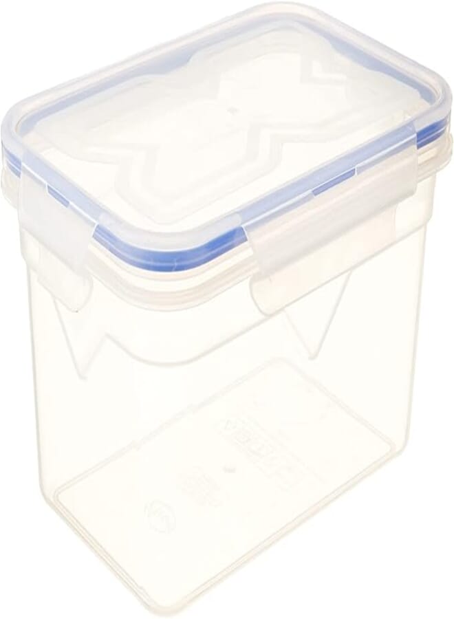 Aroni AP-9052 Food Container 2.4 Liters - Clear and Blue
