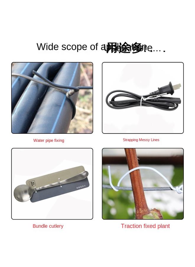 Bluejw Diameter 1.00mm Wrapping Iron Wire Wrapping Glue Binding Wire Binding Line 360 M Binding Belt Multicolor Postage - Image 5