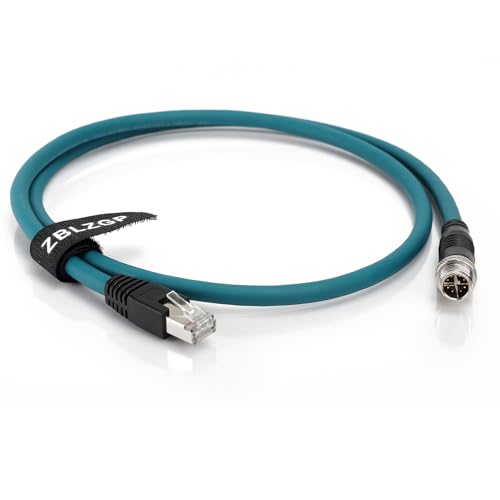 ZBLZGP M12 8 Position X-Code Male to RJ45 Cat7e Ethernet Shielded Cable High Speed Network for Cognex Industrial Camera 1M - Image 3